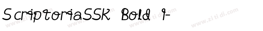 ScriptoriaSSK Bold I字体转换